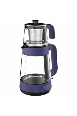 C / F Cm 5964 W Mor 1900 W Cam Demlikli Çay Makinesi 500+ L Resmi Distribütör Garantili Cam Elektri