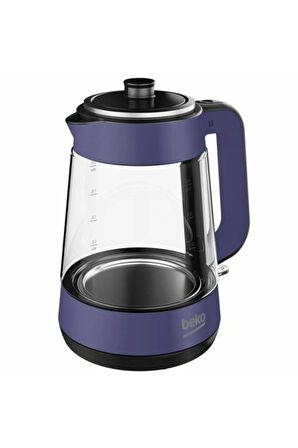 C / F Cm 5964 W Mor 1900 W Cam Demlikli Çay Makinesi 500+ L Resmi Distribütör Garantili Cam Elektri
