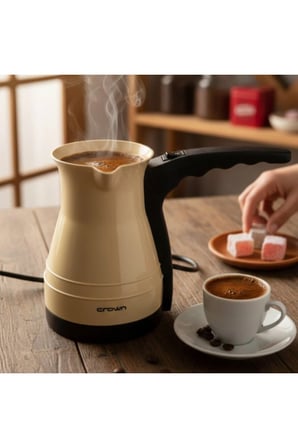 5 Adet Elektrikli Cezve Kahve Makinesi – 1000W Güç, Plastik Gövde, Türk Kahvesi Ve Sıcak İçecek Hazırlama, Electric Coffee Pot, Turkish Coffee Maker