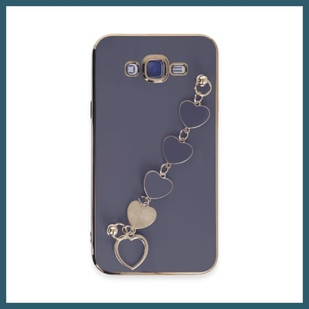 Bezos Samsung Galaxy J7 Kılıf Esila Silikon - Gri OB