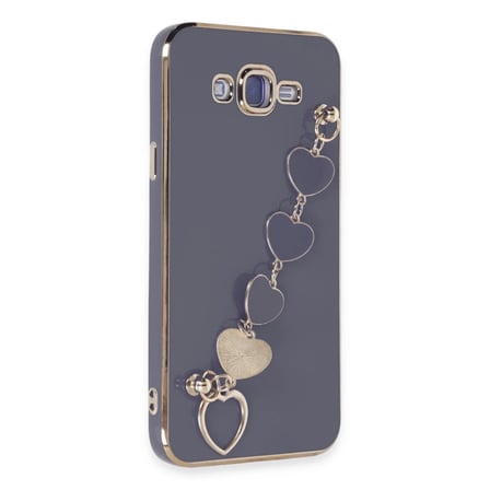 Bezos Samsung Galaxy J7 Kılıf Esila Silikon - Gri OB