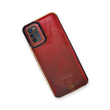 Bezos Samsung Galaxy A03S Kılıf Liva Lens Silikon - Mavi OB