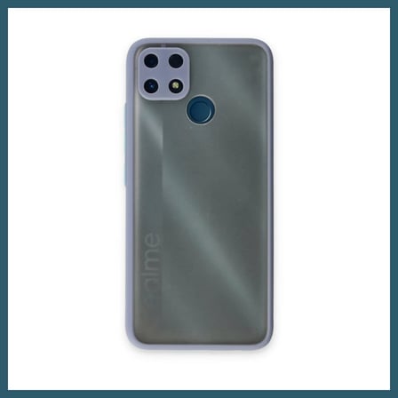Bezos Realme C25 Kılıf Montreal Silikon Kapak - Gri OB
