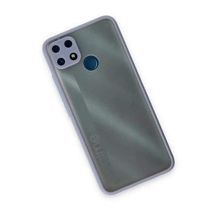Bezos Realme C25 Kılıf Montreal Silikon Kapak - Gri OB