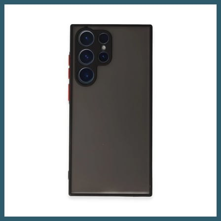 Bezos Samsung Galaxy S23 Ultra Kılıf Montreal Silikon Kapak - Siyah OB