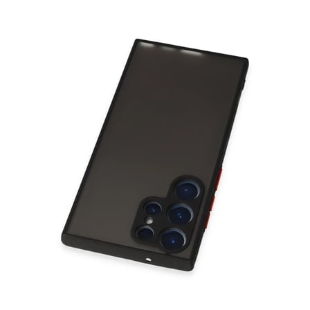 Bezos Samsung Galaxy S23 Ultra Kılıf Montreal Silikon Kapak - Siyah OB