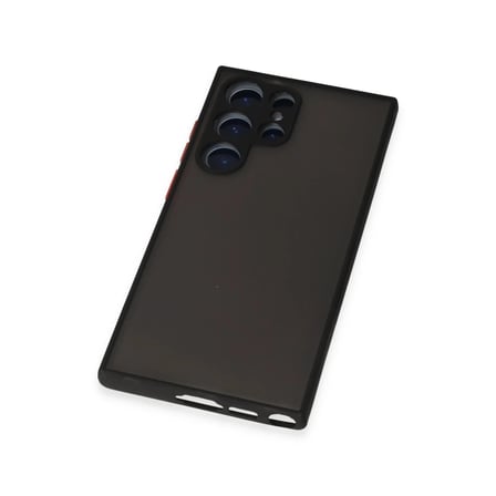 Bezos Samsung Galaxy S23 Ultra Kılıf Montreal Silikon Kapak - Siyah OB