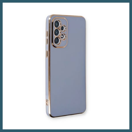 Bezos Samsung Galaxy A33 5G Kılıf Volet Silikon - Mavi OB