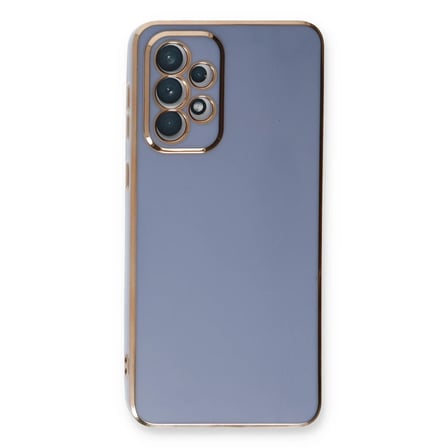 Bezos Samsung Galaxy A33 5G Kılıf Volet Silikon - Mavi OB