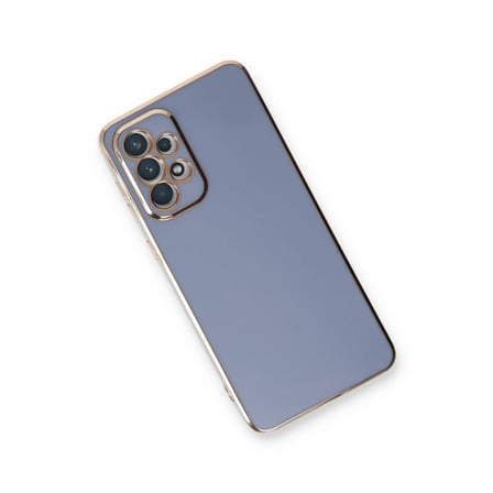 Bezos Samsung Galaxy A33 5G Kılıf Volet Silikon - Mavi OB