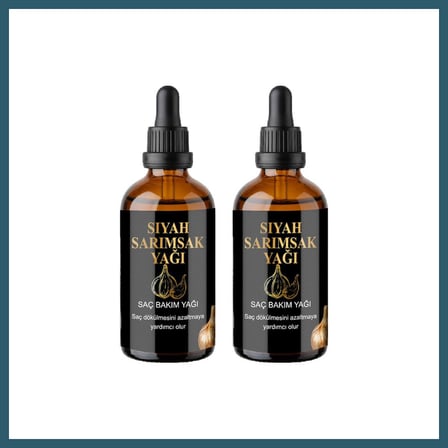 Bezos Siyah Sarımsak ve Pirinç Suyu Saç Serumu 50 ml 2 Adet - Sülfatsız, Parabensiz OB