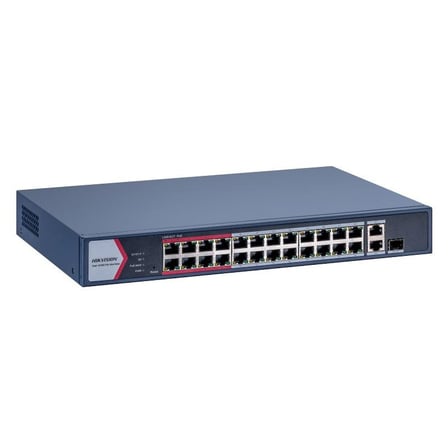 HIKVISION DS-3E1326P-EI/M 24 PORT 10/100+2X1GB RJ45/SFP UPLINK COMBO 230W 300 METRE POE YÖNETİLEBİLİR RACKMOUNT SWITCH OB