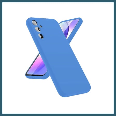 Bezos Samsung Galaxy A24 4G Kılıf First Silikon - Mavi OB