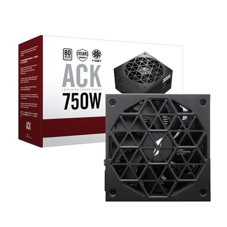 1ST PLAYER ACK 750W 80+ AKTİF PFC 14CM FAN 5 YIL GARANTİLİ SİYAH GÜÇ KAYNAĞI OB