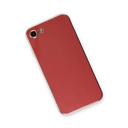 Bezos iPhone 7 Kılıf Volet Silikon - Kırmızı OB