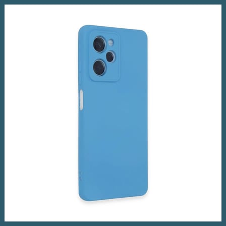 Bezos Poco X5 5G Kılıf Nano içi Kadife Silikon - Mavi OB