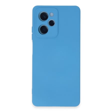Bezos Poco X5 5G Kılıf Nano içi Kadife Silikon - Mavi OB