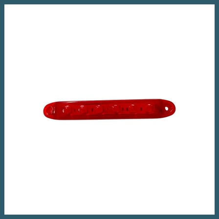 Bezos Kırmızı Parmak Led Dorse Lamba 6 Ledli 13.5 cm 12-24V OB
