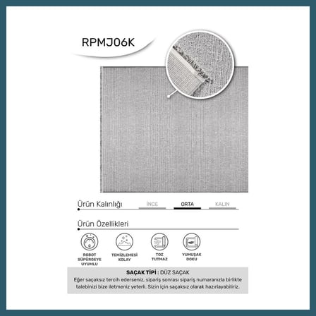 Bezos YoudayHomeCollection MARGİN Model Oturma Odası Halısı · EBAT: 80X80 OB