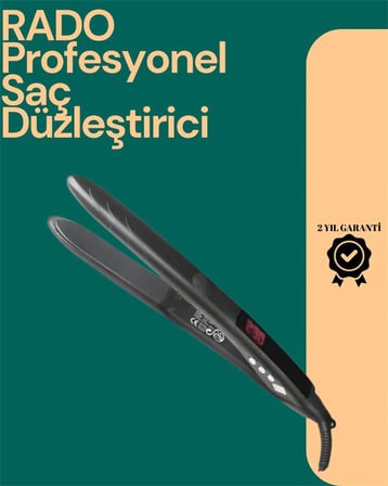 Isı Ayarlı Profesyonel Saç Düzleştirici – Titanyum Seramik Plaka