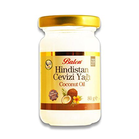 Balen Hindistan Cevizi Yağı 80 gr Katı Soğuk Pres x 2 Adet