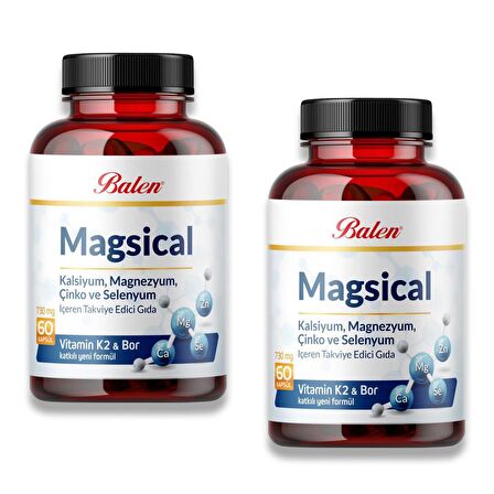 Balen Magsical 730 mg 60 Kapsül x 2 Adet