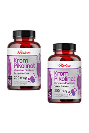 Balen Krom Pikolinat Kapsül 375 Mg 60 Kapsül x 2 Adet