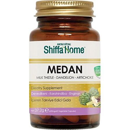 Shiffa Home 3 Adet Medan Deve Dikeni-Enginar 620 mg 60 Kapsül