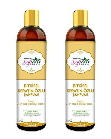 Softem Bitkisel Keratin Özlü Şampuan 2 x 400 ml