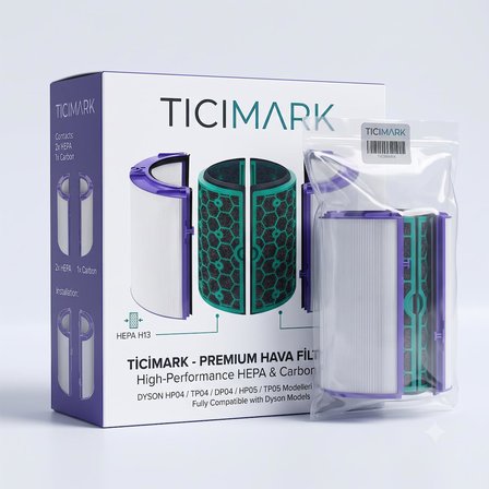Ticimark Model HP04, HP05, TP04, TP05, DP04 Dyson Hava Temizleyiciler ile tam uyumlu Hepa filtre.