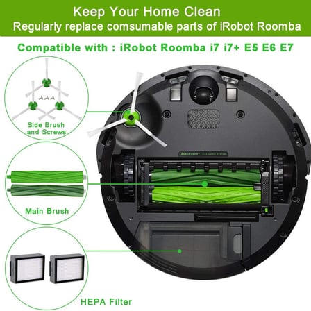 iRobot Roomba I7 I7+ I7 Plus E5 E6 E7 Için Aksesuar Seti 6 adet set