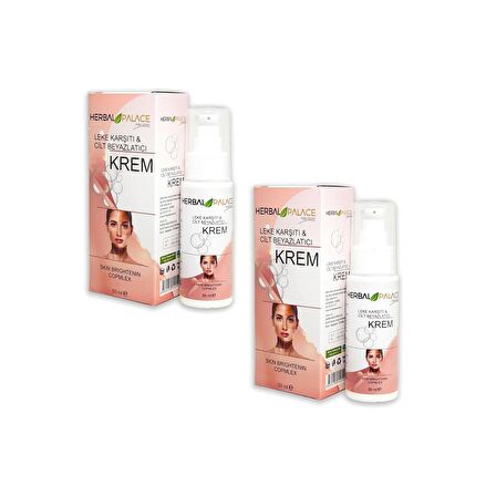 Herbal Palace Leke Karşıtı & Cilt Beyazlatıcı Krem 50 ml x 2 Adet