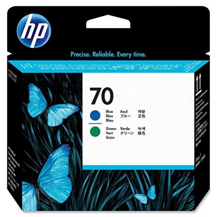 Hp 70-C9408A Mavi Ve Yeşil Baskı Kafası