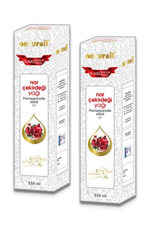 Naturoil Nar Çekirdeği Yağı (Soğuk Pres) 250 ml x 2 Adet