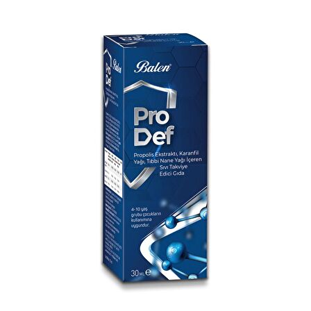 Balen Prodef Propolis Karanfil Yağı İçeren Boğaz Spreyi 30 ml