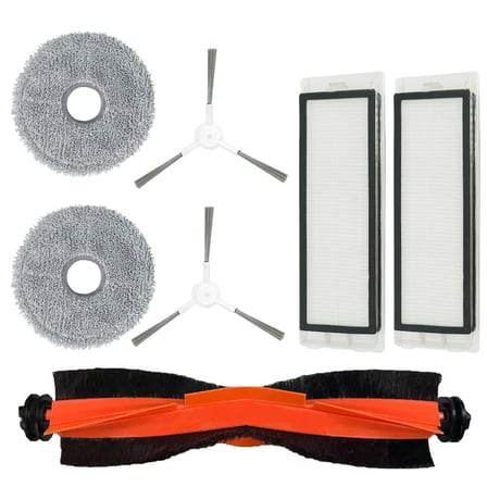 Ticimark Model Xiaomi İle Uyumlu S10 Pro Yedek Filtre Fırça Ultra Set - Mija 9 Parça Set