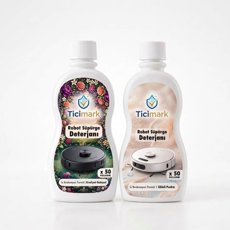 Ticimark Ultra Shine Robot Süpürge Deterjanı 2x500ml - Tüm Modeller ile Uyumlu