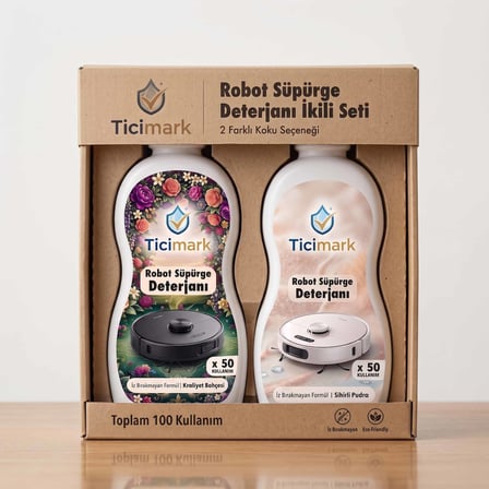 Ticimark Ultra Shine Robot Süpürge Deterjanı 2x500ml - Tüm Modeller ile Uyumlu
