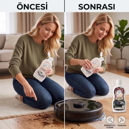 Ticimark Ultra Shine Robot Süpürge Deterjanı 2x500ml - Tüm Modeller ile Uyumlu