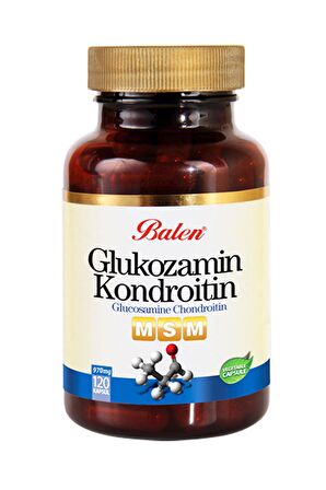 Balen Glukozamn Kondroitin MSM 970 MG 120 Kapsül 2 Adet 