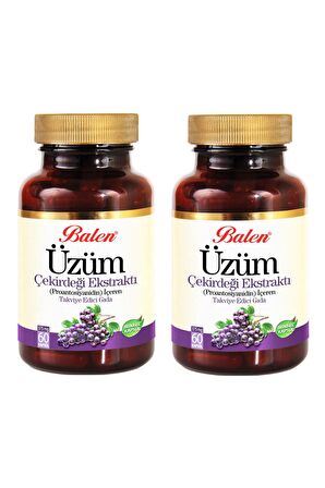 Balen Üzüm Çekirdeği Ekstraktı 375 Mg 60 Kapsül x 2 Adet