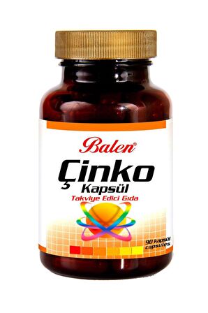 Balen Çinko 90 Kapsül Takviye Edici Gıda x 4 Adet