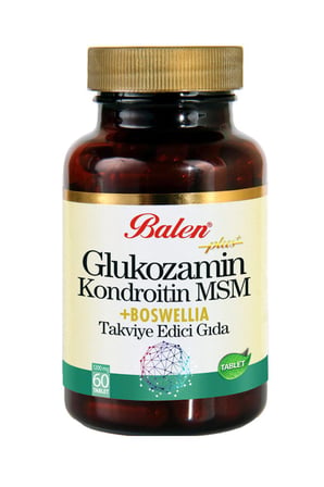Balen Glukozamn Kondroitin MSM+BOSWELLIA 1200 mg 60 TABLET 3 ADET 