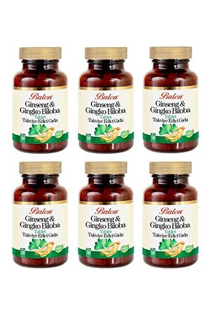 Ginseng Ginkgo Biloba Tablet 720mg*120 6 Adet