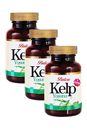 Balen Kelp Ekstraktı + Selenyum 375 mg 80 Kapsül x 3 Adet