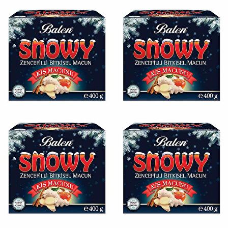 Balen SNOWY Zencefilli Kış Macunu 400 gr x 4 Adet