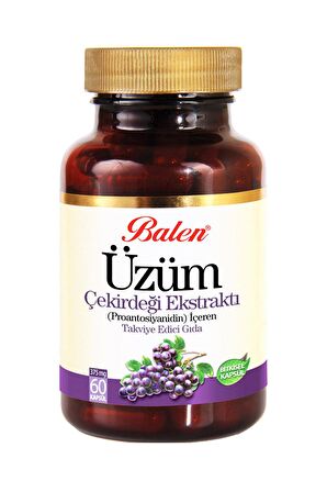 Balen Üzüm Çekirdeği Ekstraktı 375 Mg 60 Kapsül x 3 Adet
