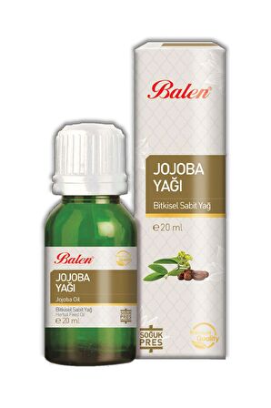 Balen Jojoba Yağı Soğuk Pres 20 ml 2 Adet