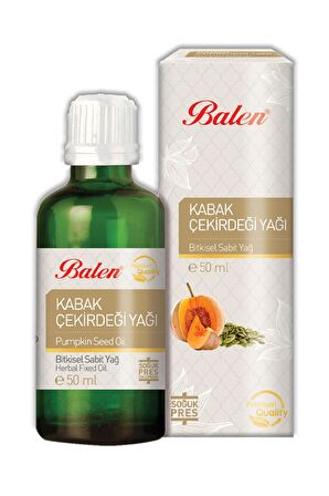 Balen Kabak Çekirdeği Yağı Soğuk Pres 50 ml