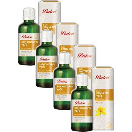 Balen Sarı Kantaron Yağı (Maserasyon) 50 ml 4'lü